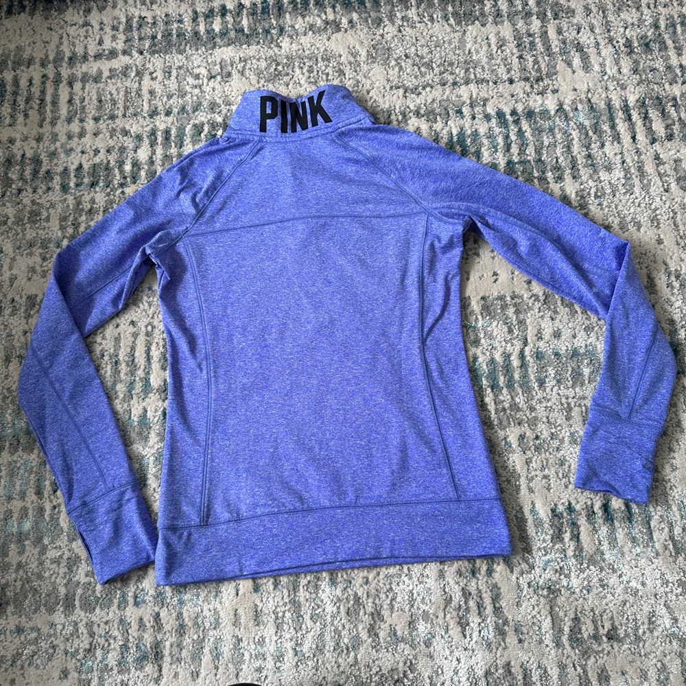 Victoria’s Secret PINK Quarter zip pullover with thumb holes. Size XS - Picture 2 of 7